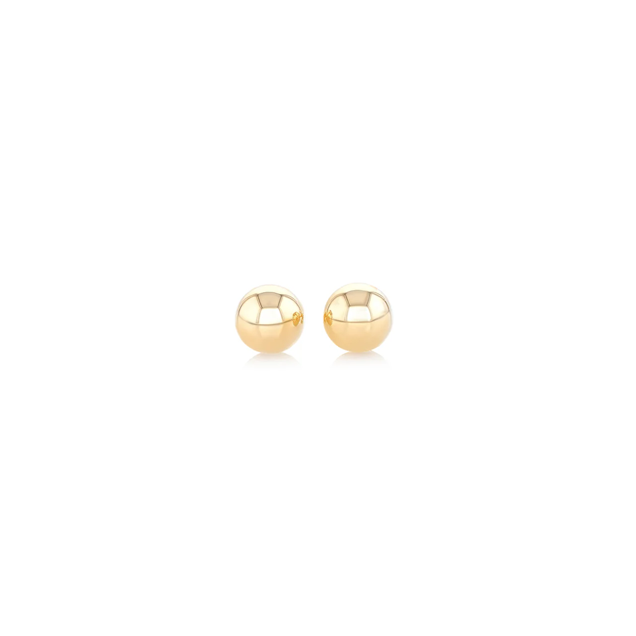Hamilton Collection Classic 14k Yellow Gold Ball Stud Earrings - Image 2