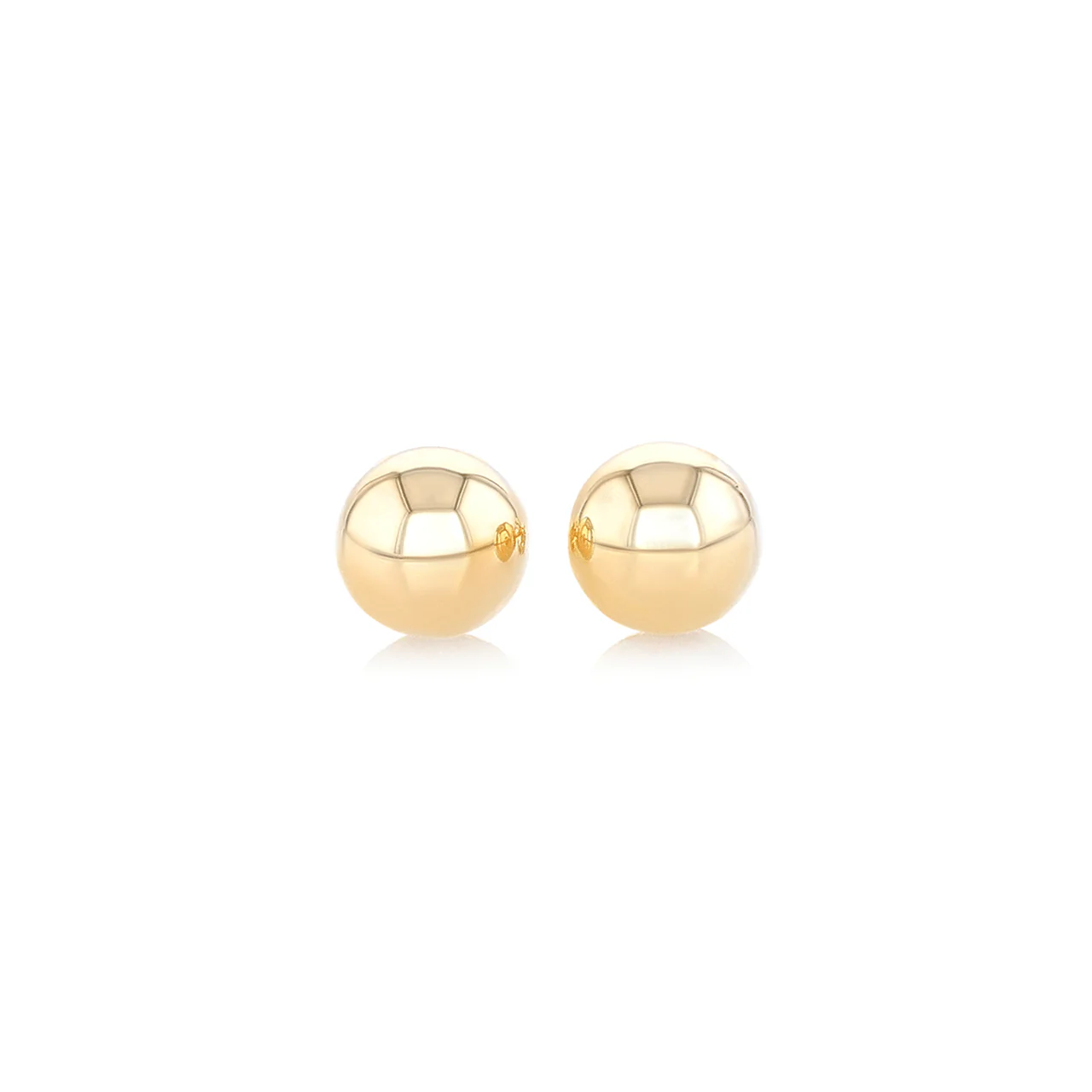 Hamilton Collection Classic 14k Yellow Gold Ball Stud Earrings - Image 5
