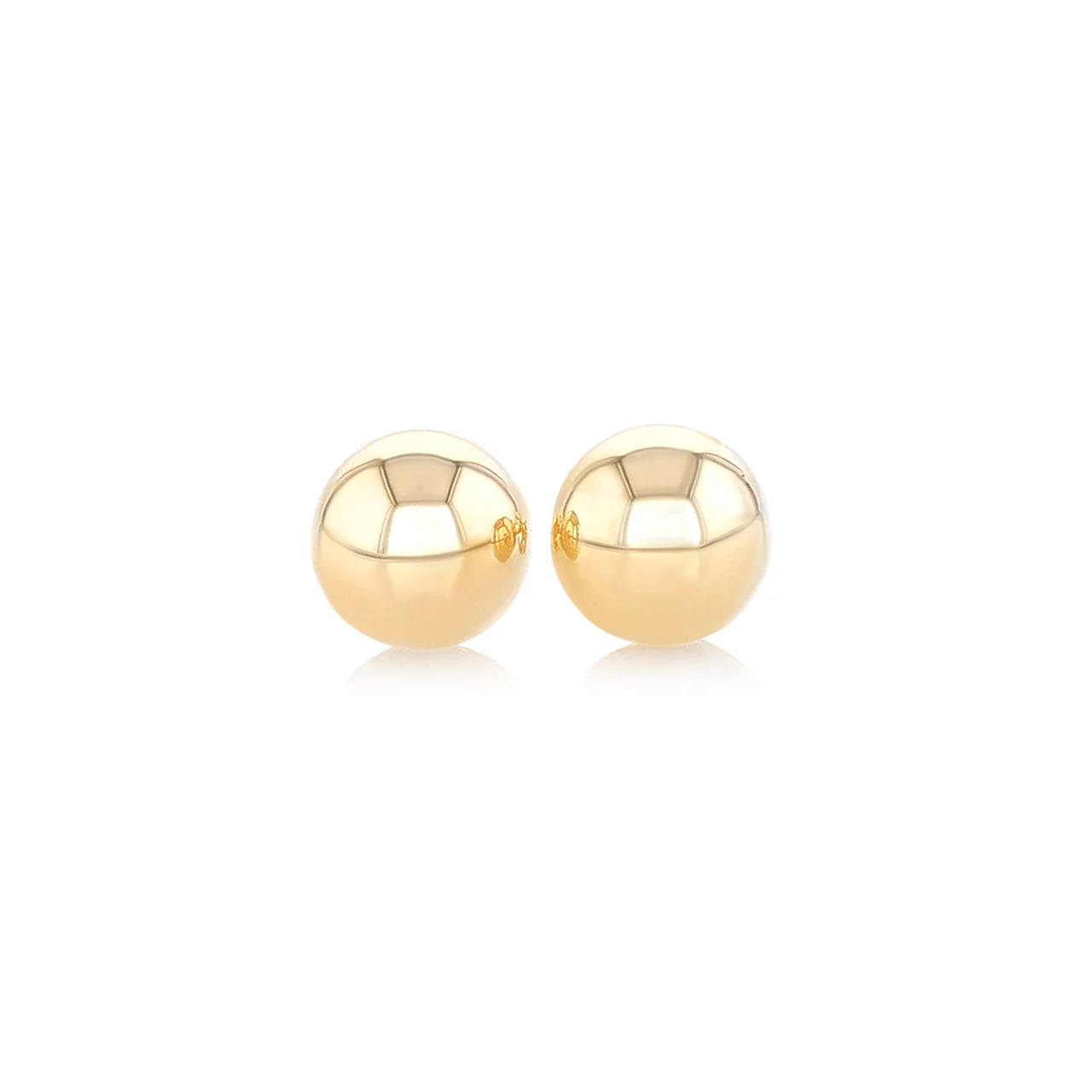 Hamilton Collection Classic 14k Yellow Gold Ball Stud Earrings - Image 6