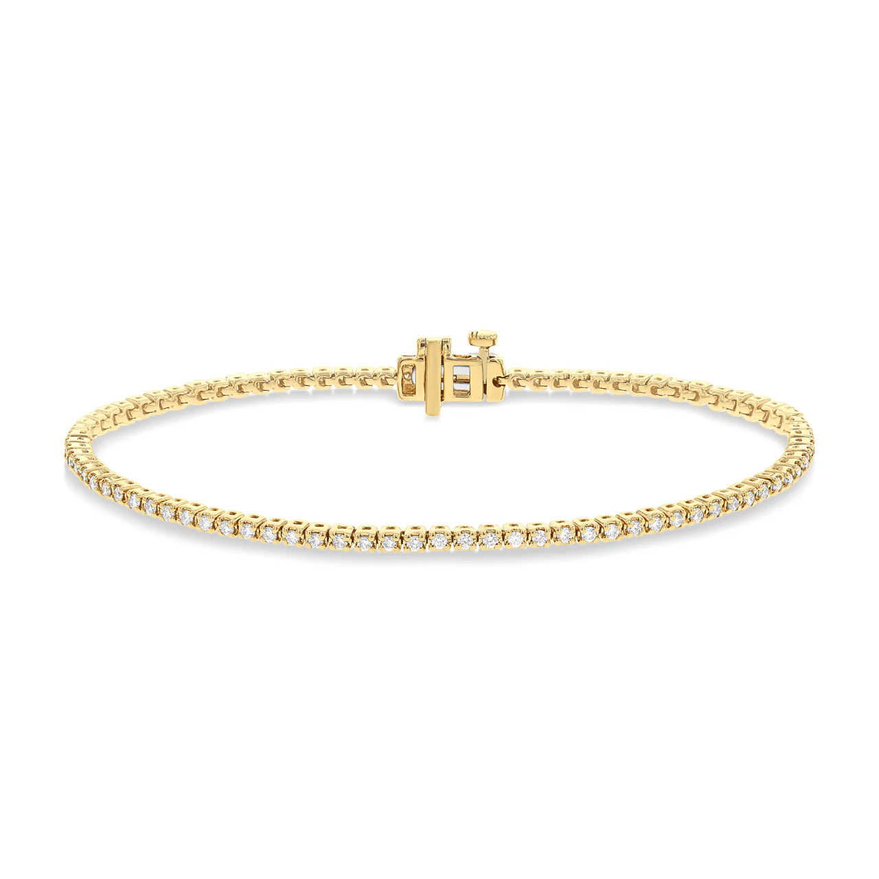 Hamilton Select 14k Gold Diamond Line Bracelet - Image 3