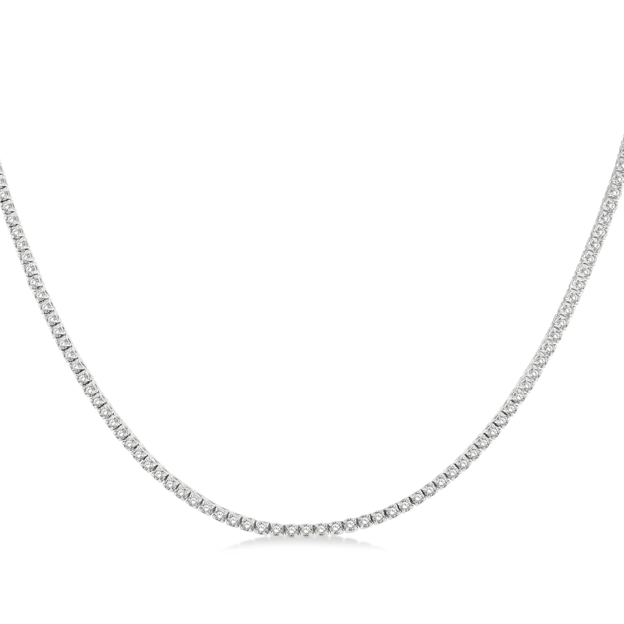Hamilton Select 14k Gold Diamond Line Necklace - Image 6