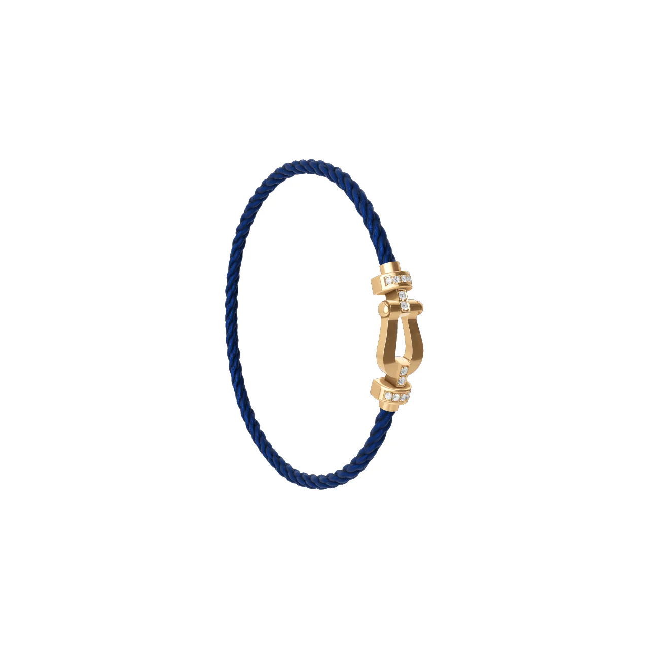 FRED Force 10 Storm Grey Cord with 18k Yellow Half Diamond MD Buckle, Exclusively at Hamilton Jewelers - Image 5