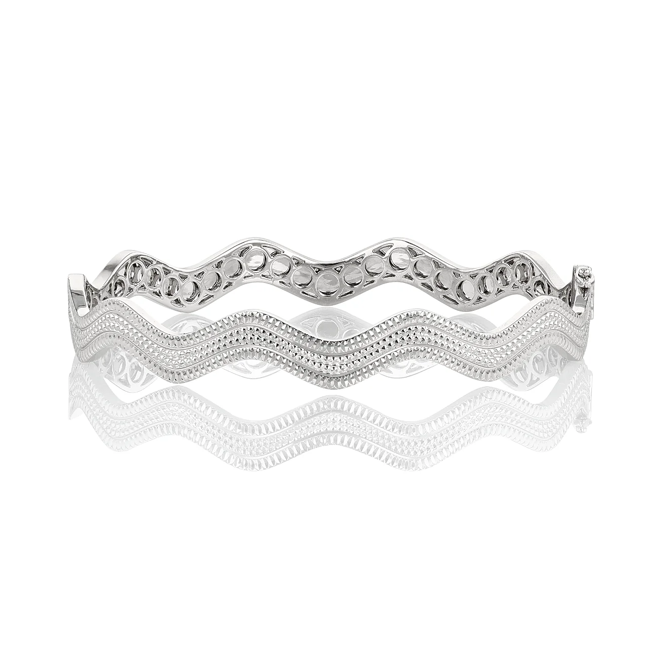 Regency 18k White Gold and .61 Total Weight Bracelet - Image 3